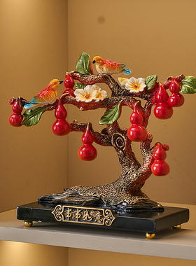 事事如意柿子摆件新年过年招财乔迁新居K礼品搬家之喜礼物玄关装