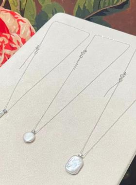 天然巴洛克珍珠S925银项链