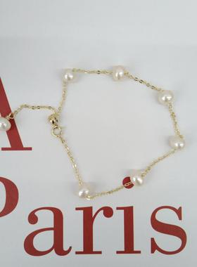 珍珠满天星手链女轻奢可调节