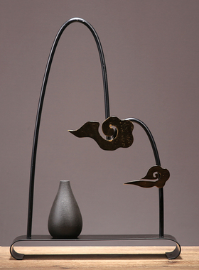 创意禅意摆设金属工艺品室内新中式样板N间客厅家居玄关装饰品