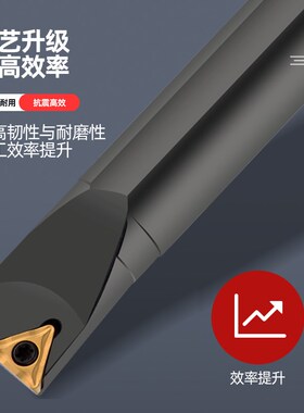 数控镗孔刀杆三角形防震弹簧钢内孔车刀H10-S12M-STFCR11抗震刀杆
