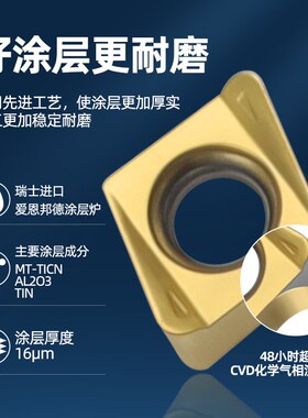 快进给铣刀片4NKT060308R-ML方肩铣刀杆TE90直角快速粗车替代1135