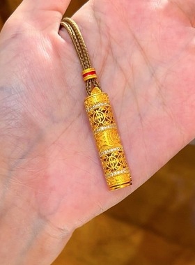 金店同款沙金点钻随身佛本命佛