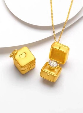金店同款可爱惊喜可打开一枚戒指