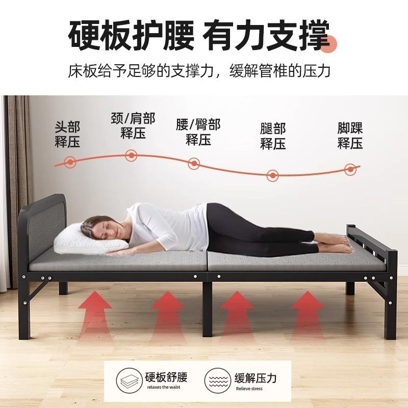 折叠床用单人床家办公室午休简易成人见详情铁架便携床出租屋人双 - 图2