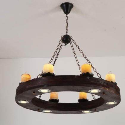 美式复古209工业风餐厅吊灯创个性酒吧台前台意方形木头长吊麻绳,淘宝优惠券,粉丝福利购,淘宝优惠卷