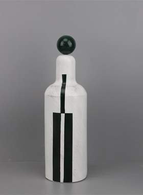 创意瓶子摆件树脂北欧o工艺品家居软装饰品轻奢样板房摆件创意家