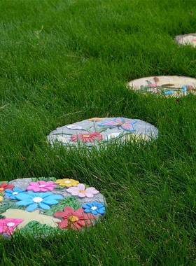 户外垫脚石汀rMNc2iaP步石脚板石别艺墅术花园庭院踏幼儿园草坪装