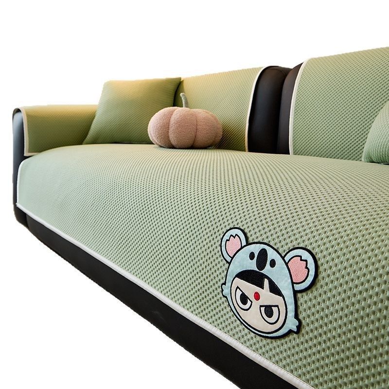 2025新款夏季凉感冰丝一片式简约轻奢高级感防滑冰感皮沙发专用垫,淘宝优惠券,粉丝福利购,淘宝优惠卷