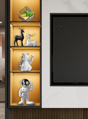 老板轻奢高档办公室子书酒房柜摆件玄关72457232工艺品柜家居装饰