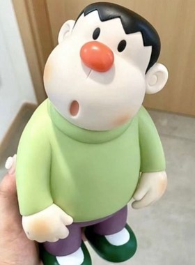 歪头胖虎手办桌面摆件六一儿童节礼物装饰品高级家居新家创意现代