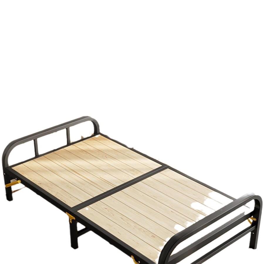 1床单床双人LNI床家用午休硬板床简易拼接床铁艺钢人木床成人米2 - 图3