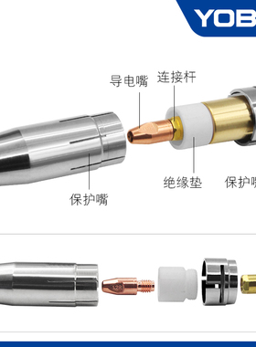 455D机器人自动145.0089喷嘴导电嘴座绝缘器142.0122