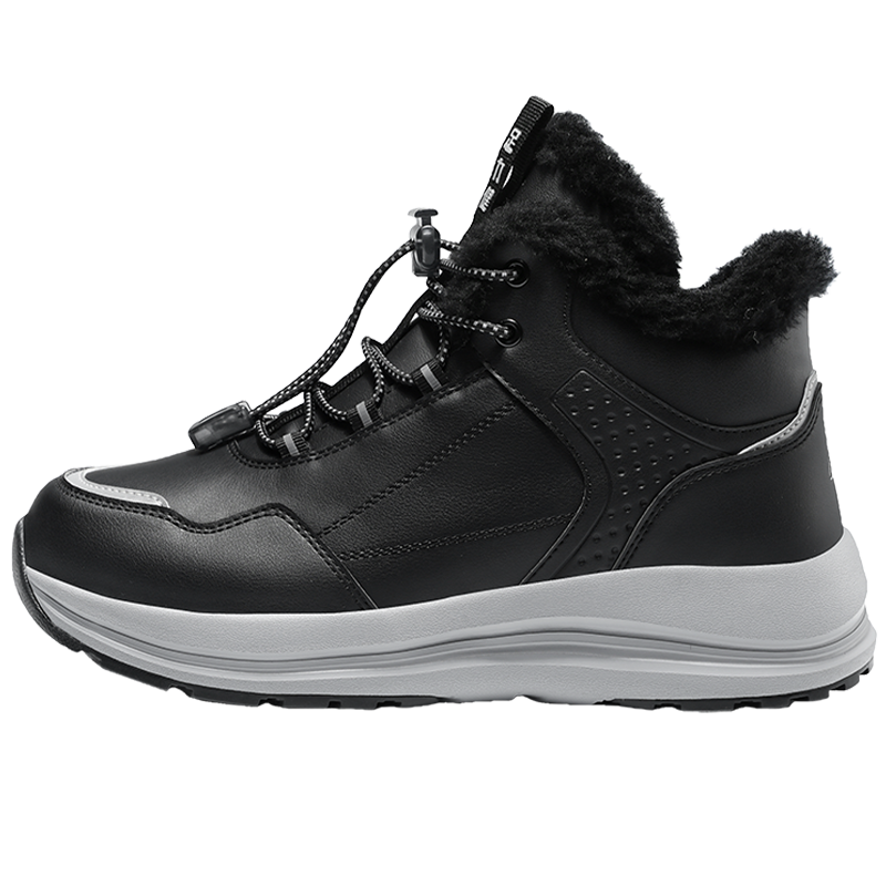 足力健老人鞋旗舰店正品冬季皮面加绒中老年爸爸棉鞋羊毛保暖男鞋,淘宝优惠券,粉丝福利购,淘宝优惠卷