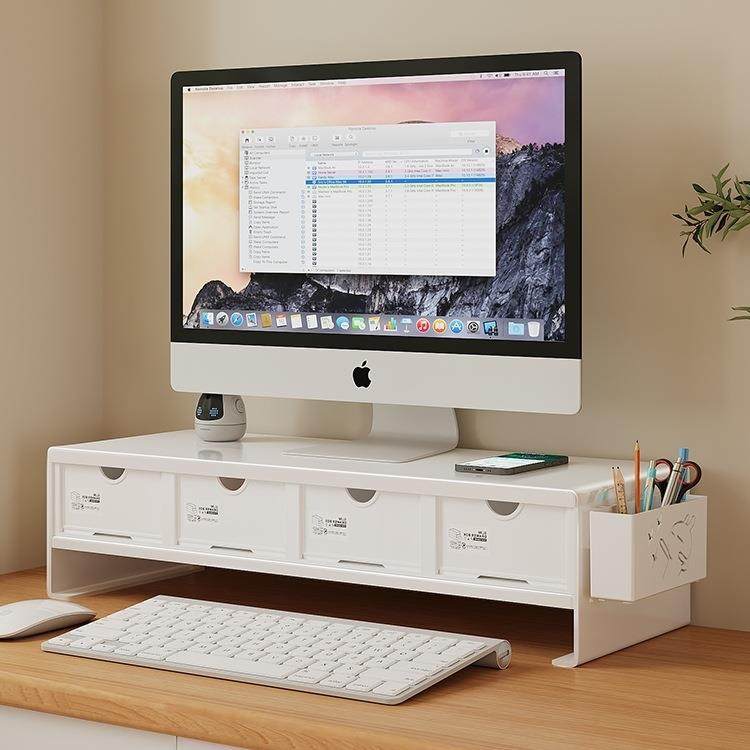 台式电架架桌面显器置脑物架架985笔记本垫高支抽示屉收纳盒,淘宝优惠券,粉丝福利购,淘宝优惠卷