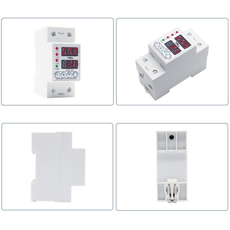 220VAC 50Hz 63A 数字保护器单相可调过欠压保护开关断路器,淘宝优惠券,粉丝福利购,淘宝优惠卷