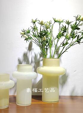 现代简约中古风格彩色花瓶家居餐厅桌面茶几摆件样板房软装饰品摆