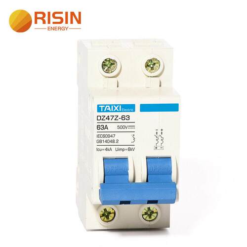 太阳能 32A 63A 100A 125A 微型断路器 2 相直流 MCB - 图0