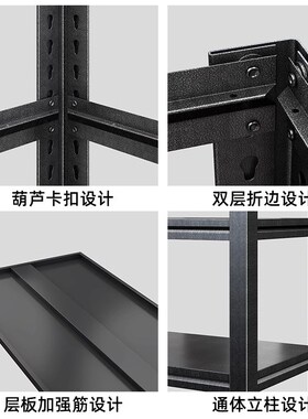 货架仓储仓库展示架多层落地拆装置物架阳台杂物带轮可移动储物架