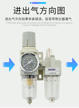 气源处理器二联件油水分离器AC2010-02/3010-03/4010-04/5010-10