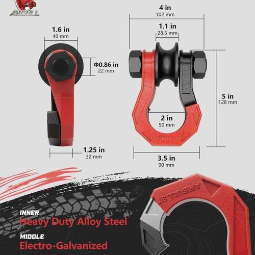 加强改进新越野车QXF拖车钩分体式一开带一合品滑轮两头防盗磁更 - 图2