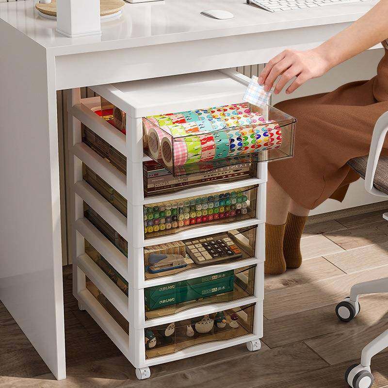 抽FVO屉式文件收纳柜办公室桌下A4物多层储柜书底下物桌美甲置架,淘宝优惠券,粉丝福利购,淘宝优惠卷