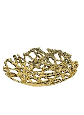 简约现代创抽象午夜花空果盘摆件样板间镂客厅家PUR艺居术装饰意