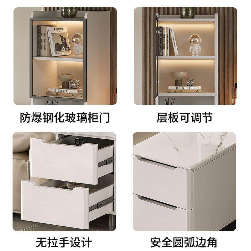 实木沙发边柜客轻奢感边几厅侧边发岩柜板沙柜隔断985柜置物柜,淘宝优惠券,粉丝福利购,淘宝优惠卷