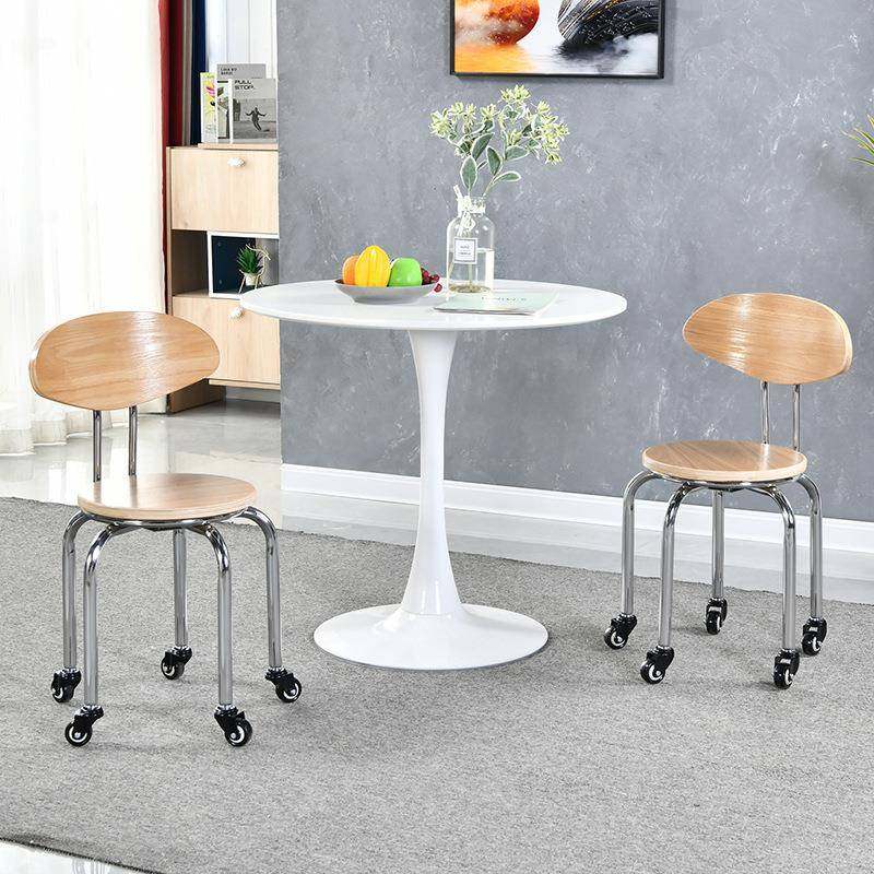 实移动现代带轮木小凳矮凳HNB简约滑轮凳子凳椅皮沙圆发凳修脚凳,淘宝优惠券,粉丝福利购,淘宝优惠卷