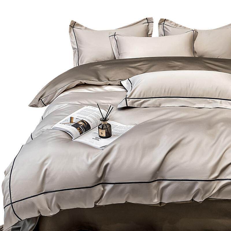 High-end 100-count pure cotton set, 465 cotton, four velvet pieces, 10 pieces, pure cotton bed sheet, quilt cover, autumn and winter bedding