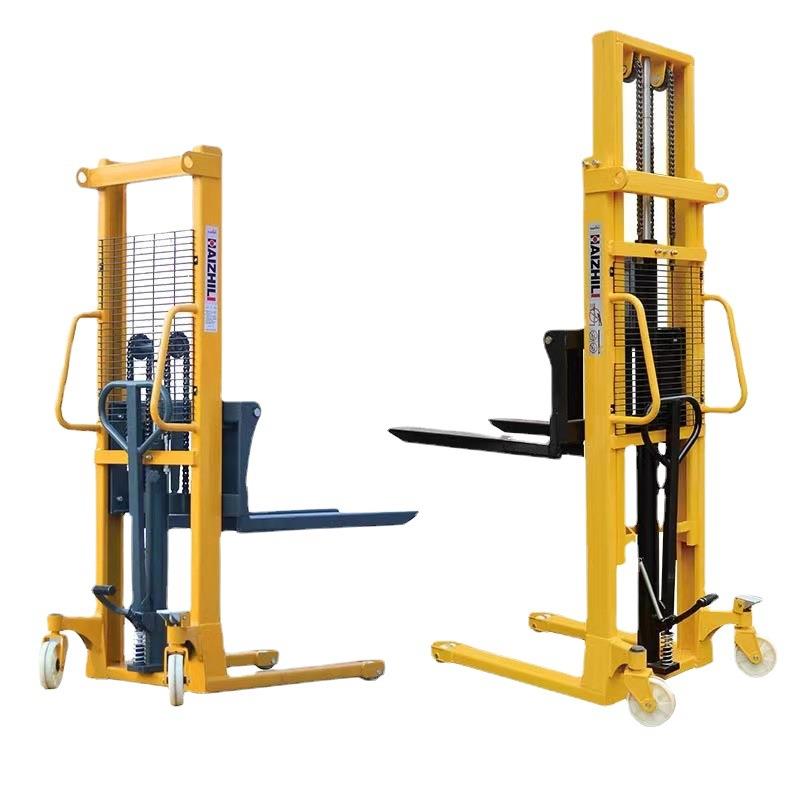 佛山直销电动手动液压堆高车小型升降升高叉车1/2吨吨手推搬运车 - 图3