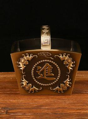 铜工艺斗105摆件做铜旧复古斗家居饰品品