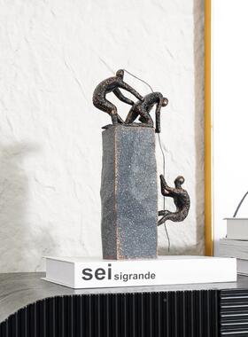 家居用品攀爬人装饰G25199摆件家创意民宿书开格放房办公室居摆件