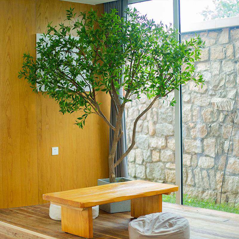 景马醉木仿真绿树植假植物室TED内设计橱窗装饰大型造落地景观仿 - 图2