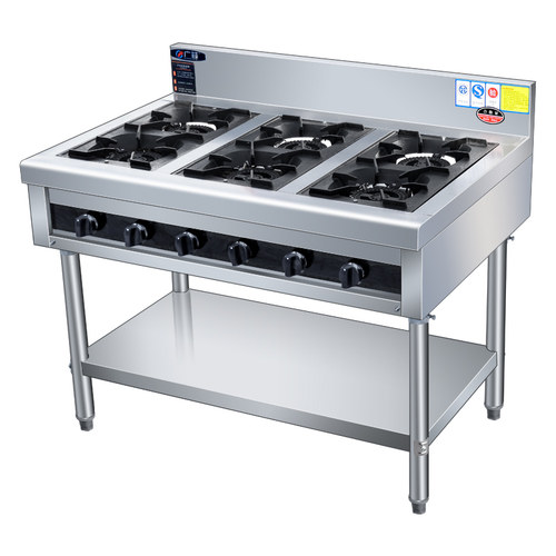 不锈钢煲仔炉四六八眼燃气炉灶3468多头节能煤气液化气砂锅灶商用 - 图3