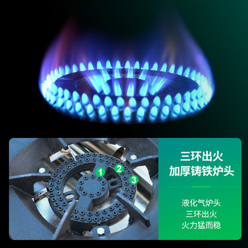不锈钢煲仔炉四六八眼燃气炉灶3468多头节能煤气液化气砂锅灶商用 - 图2