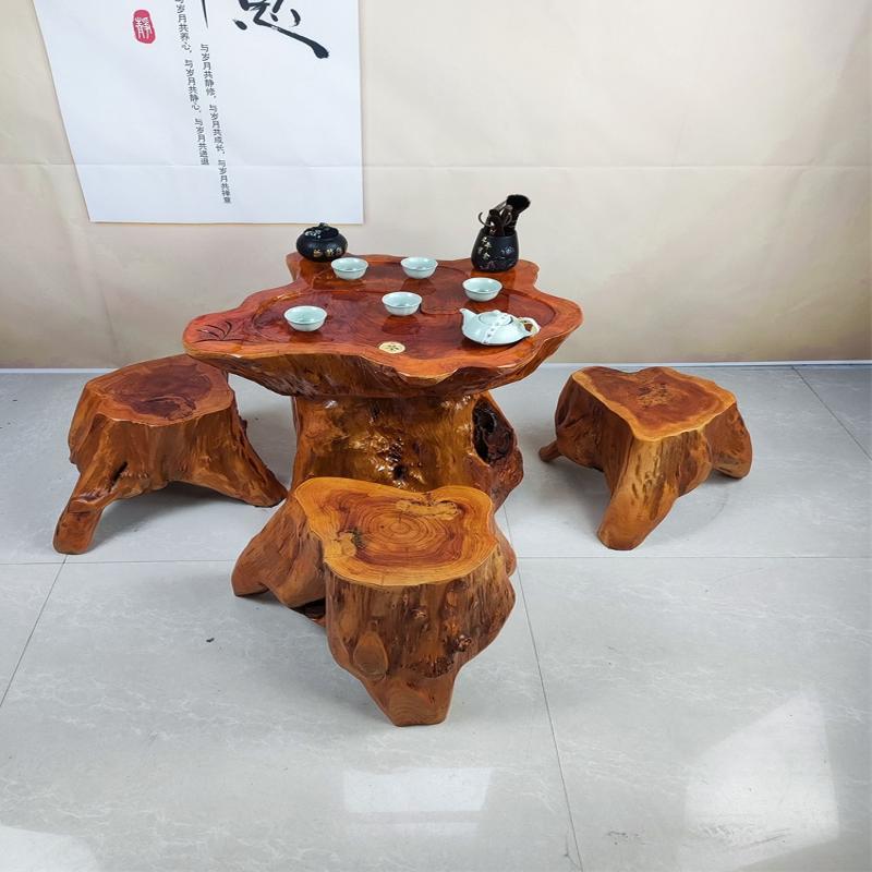 根雕茶实木树根茶几原木家用台客厅香樟木头茶台IBP树小桩型台阳 - 图1