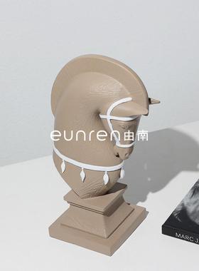 欧式高档动家古马头BJ2394摆件酒柜装饰品居客厅玄复关摆件物树脂