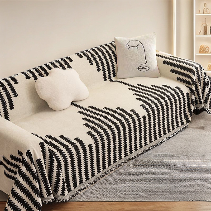 新款沙发盖布雪尼尔四季通用防猫抓防滑高级感沙发巾沙发套罩,淘宝优惠券,粉丝福利购,淘宝优惠卷