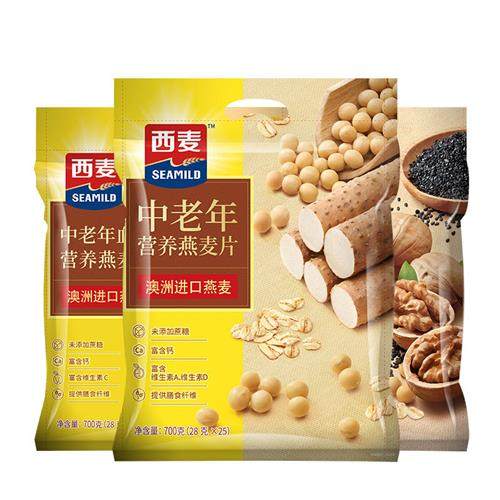 西麦中老年营养燕麦片/脑维/血维700g*3袋装营养膳食纤维老人麦片,淘宝优惠券,粉丝福利购,淘宝优惠卷