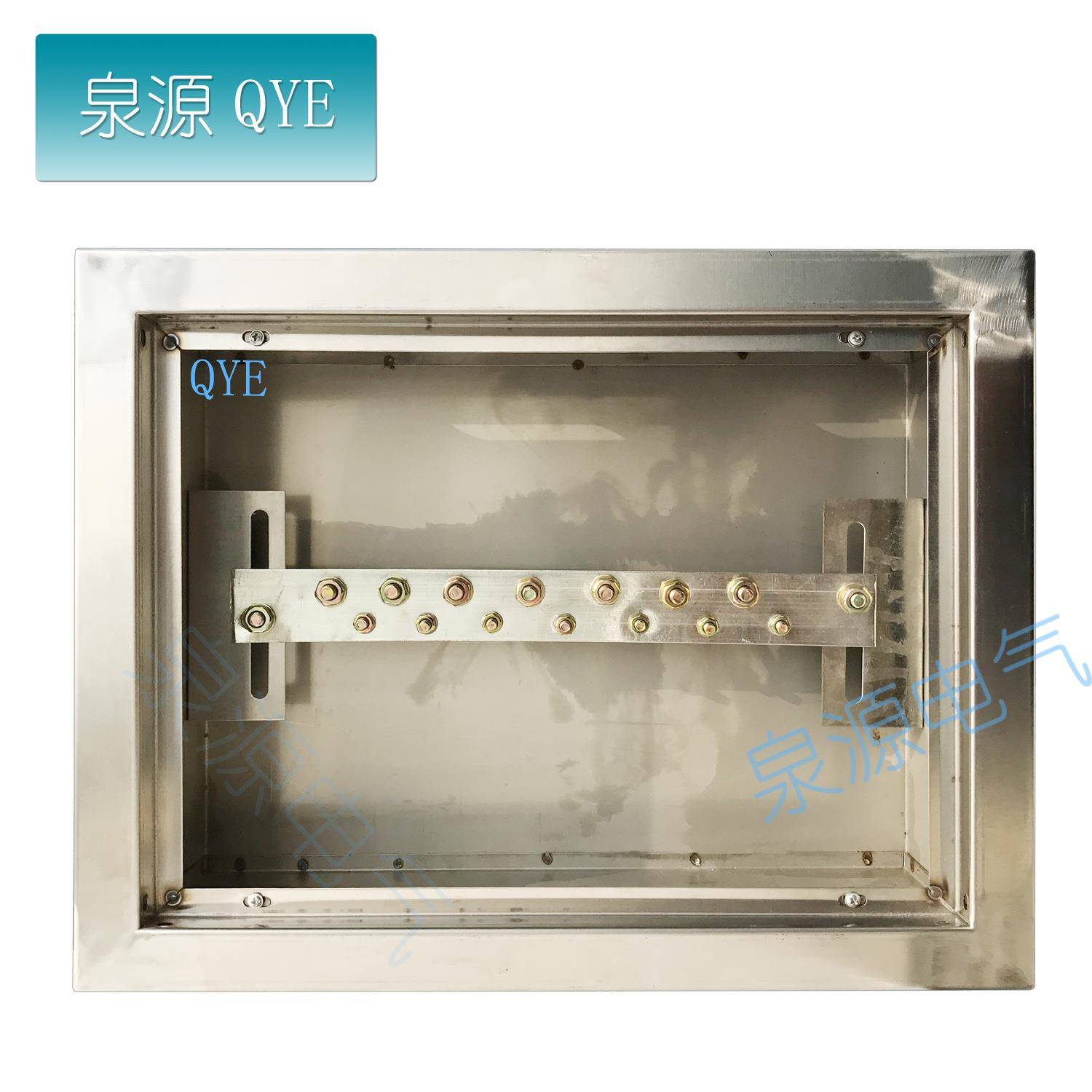 400*300*120不锈钢暗装总等电位联结端子箱MEB大号等电位箱端子箱 - 图0