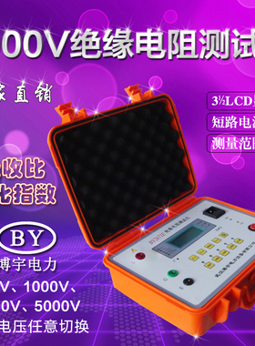 BY2671E绝缘电阻测试仪5000V兆欧表充电5KV吸收比极化指数