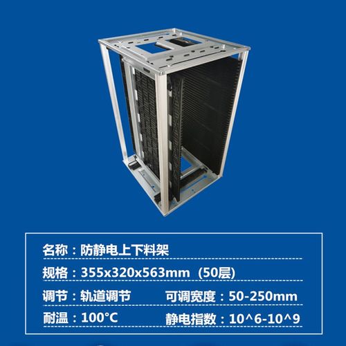 厂家现货SMT料框 pcb周转箱 防静电料框 防静电上下料架 静电框 - 图1