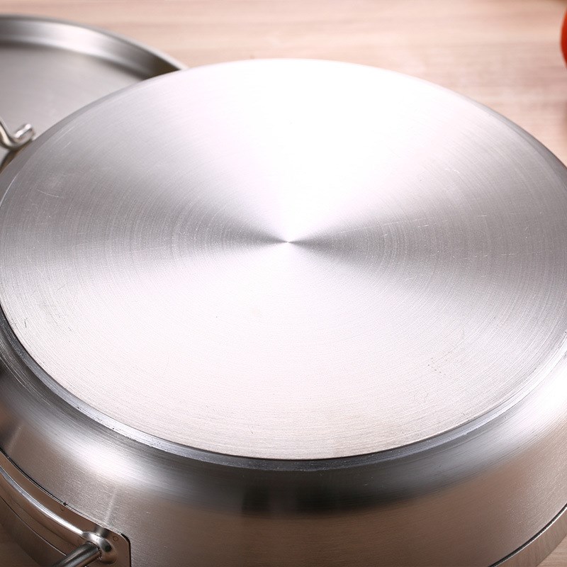 304不锈钢三汁焖锅专用复合底锅双耳清汤锅鸳鸯锅火锅汤锅海鲜锅 - 图2