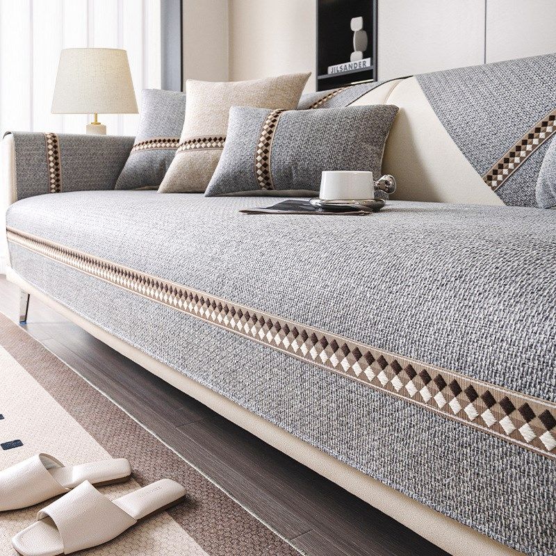 新款2024简约沙发垫四季通用高档防滑坐垫子沙发布套罩直排盖布巾,淘宝优惠券,粉丝福利购,淘宝优惠卷