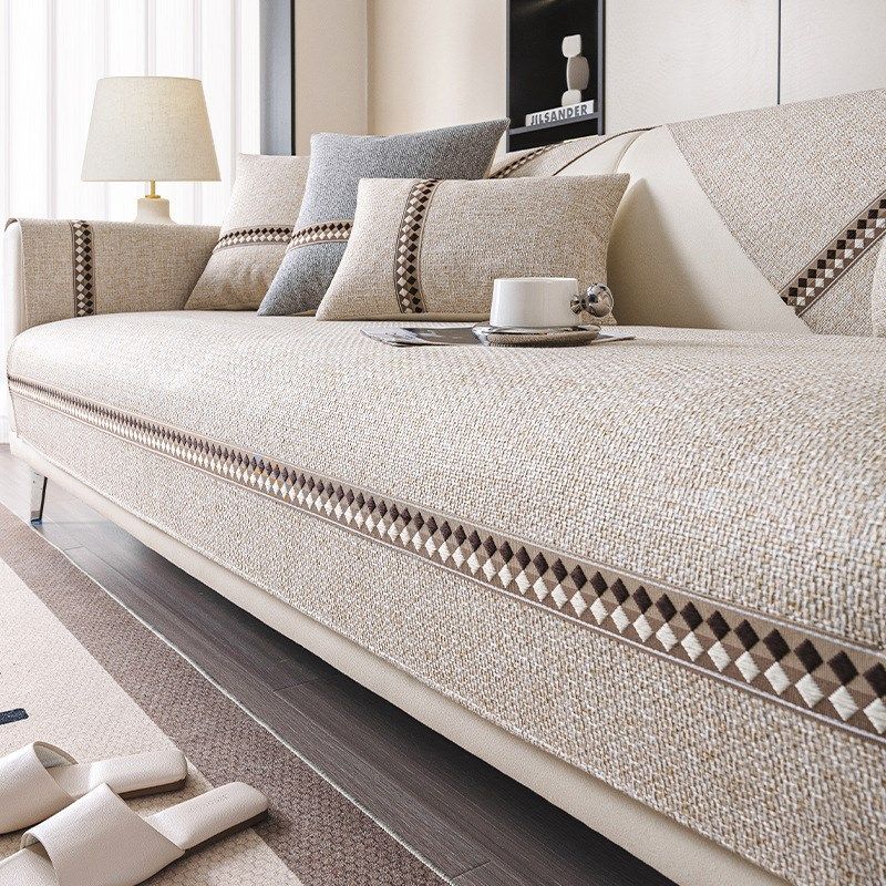 新款2024简约沙发垫四季通用高档防滑坐垫子沙发布套罩直排盖布巾,淘宝优惠券,粉丝福利购,淘宝优惠卷