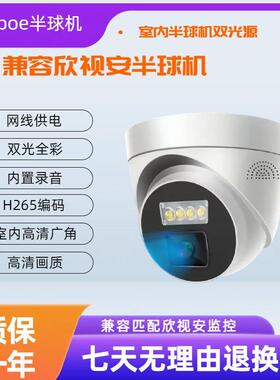欣视安XSA-7904监视摄影镜头兼容高清双光全彩红外POE网路线供电