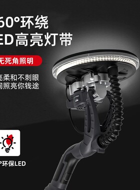 Burley博来无刷墙面打磨机无尘抛光机腻子墙壁砂纸机长杆沙皮电动