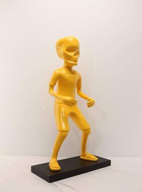 现代简约树脂人物塑摆件雕板房电视柜创客厅玄关家居意0354样装饰