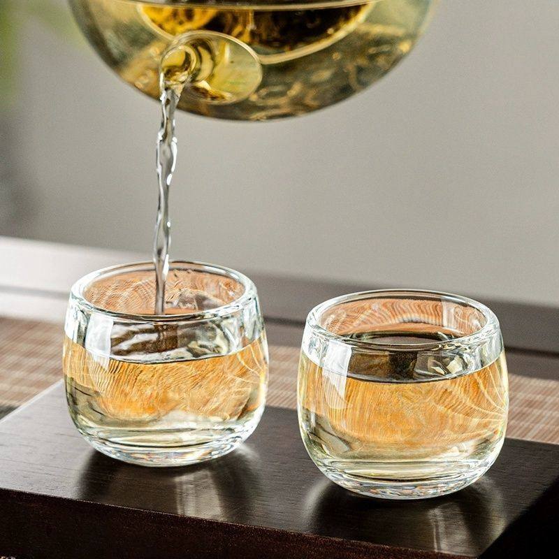 6只 高端家用客厅加厚玻璃茶杯净透玻璃高档茶具中式茶水杯主人杯,淘宝优惠券,粉丝福利购,淘宝优惠卷